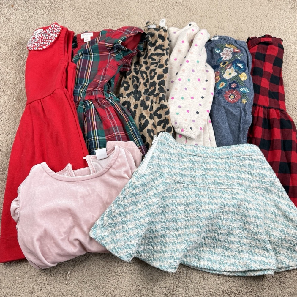 Crewcuts Baby Gapโ Mud Pie Clothing Lot of 8 Size 4 Dresses Skirts Buffalo Plaid